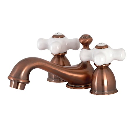 KS395PXAC Mini-Widespread Bathroom Faucet, Antique Copper